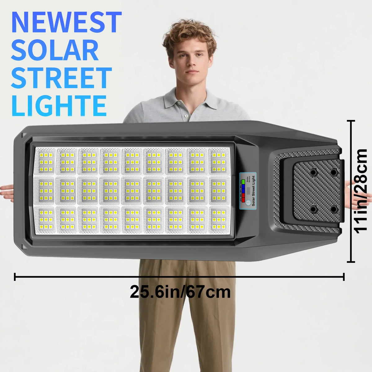 Outdoor Solar Motion Sensor Light, Remote Control, Dimmable Brightness, 12–18 Hour Use, 8 m Wireless Control for Yard - product view 1