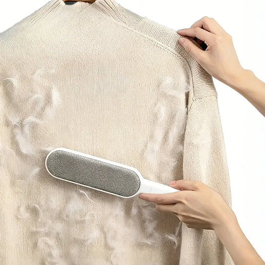 Reusable Lint Brush, Double-Sided Manual Pet Hair Remover for Clothes, Sofas and Carpets - product view 1