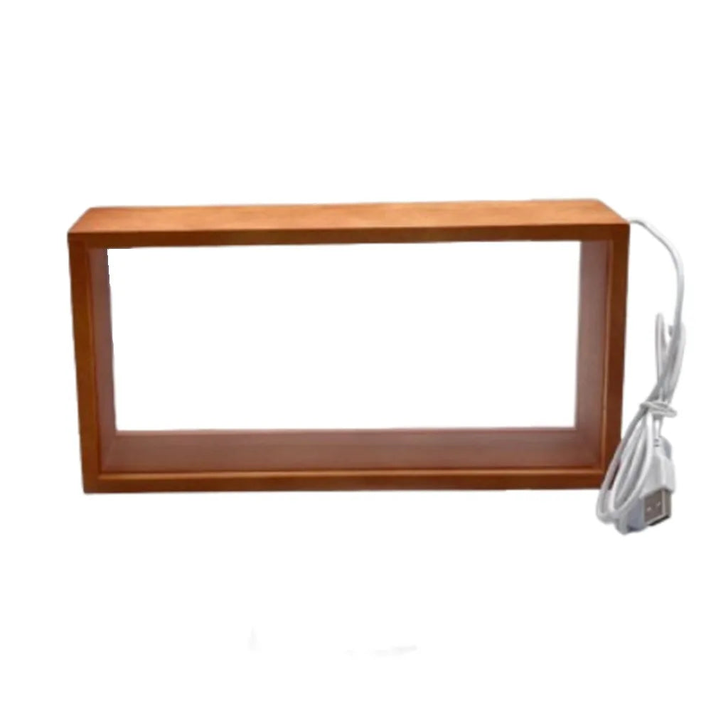 Shadow Box Frame, DIY Display Case with Acrylic Panel, USB-Powered Nightlight, 10.24 x 5.12 x 2.36 in for Keepsakes - product view 3