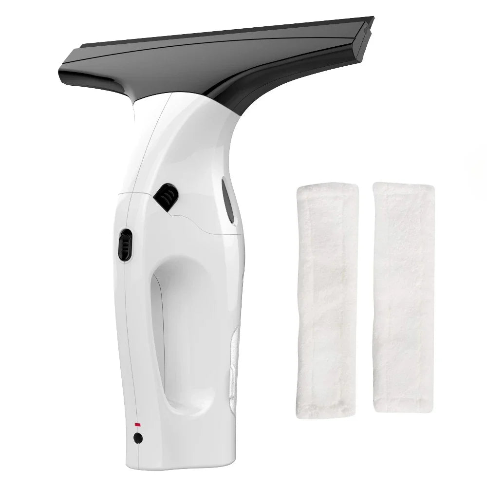 Cordless Rechargeable Window Vacuum Squeegee, Electric Window Cleaner, Two-Piece Set, White 3.7-AU for Windows - product view 2