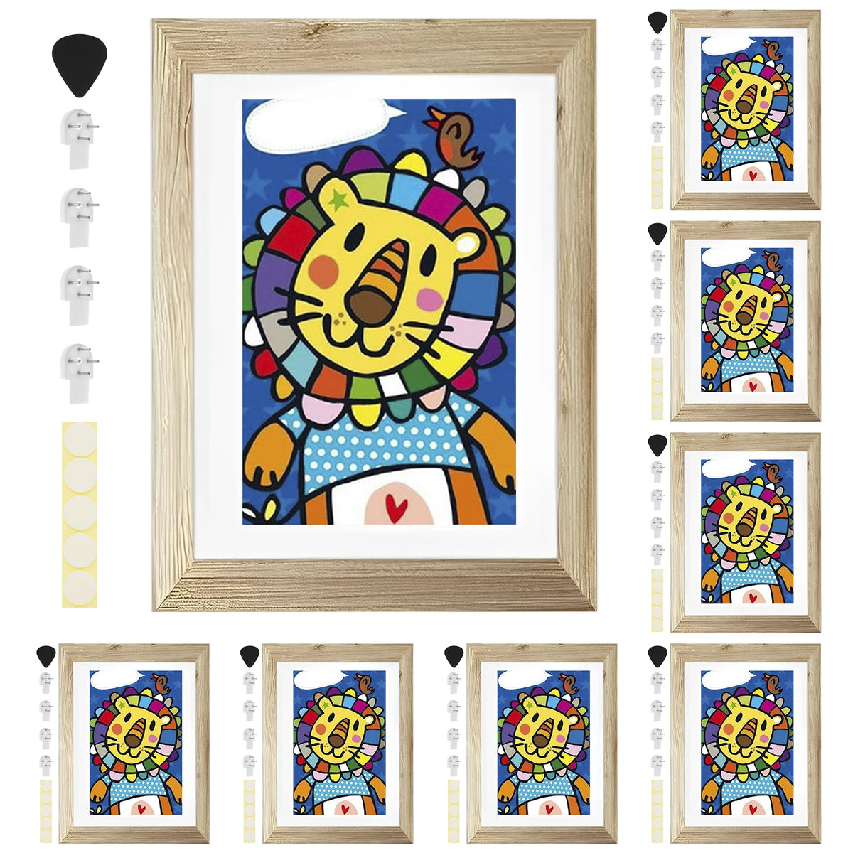 multi opening collage frame - product view 1