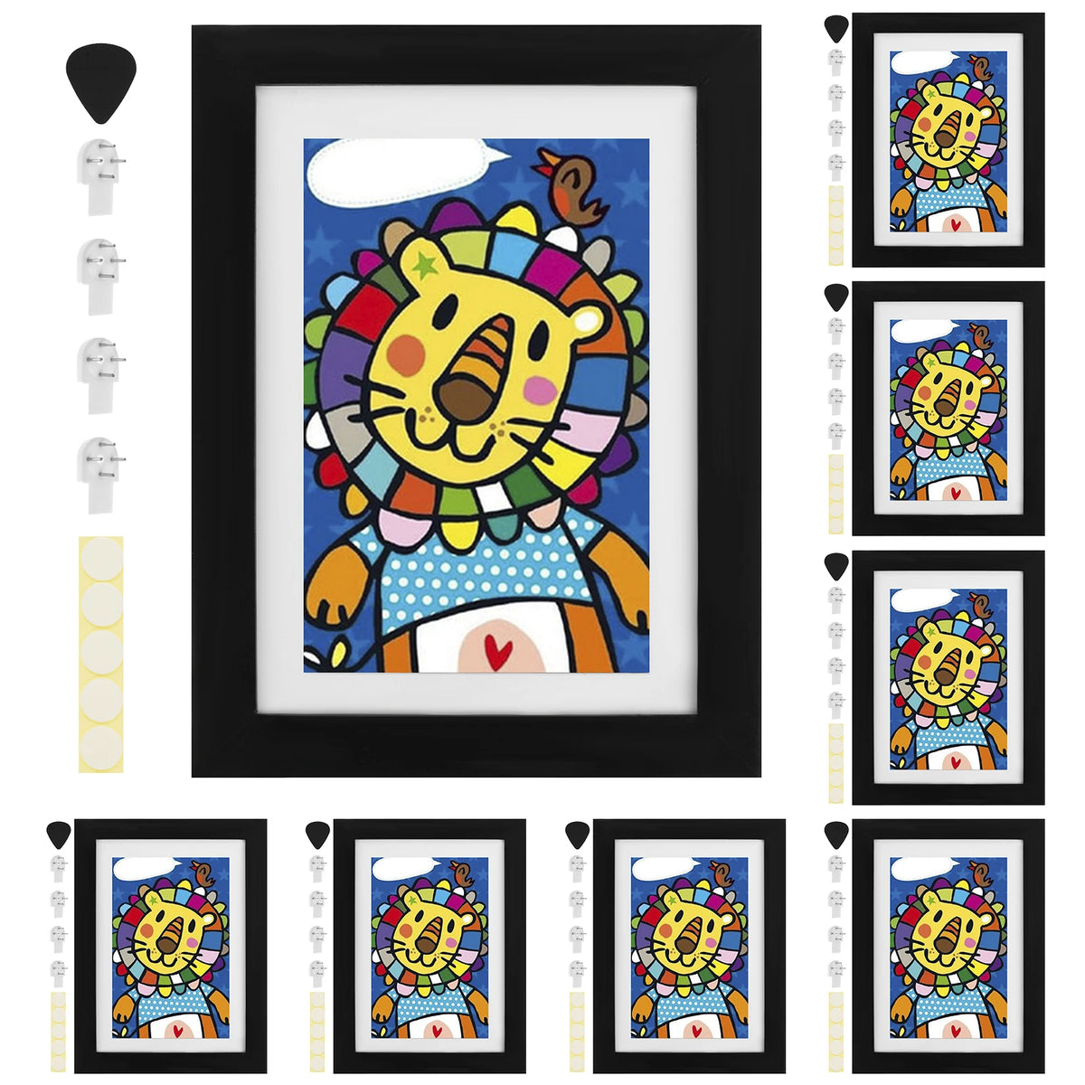 multi opening collage frame - product view 2