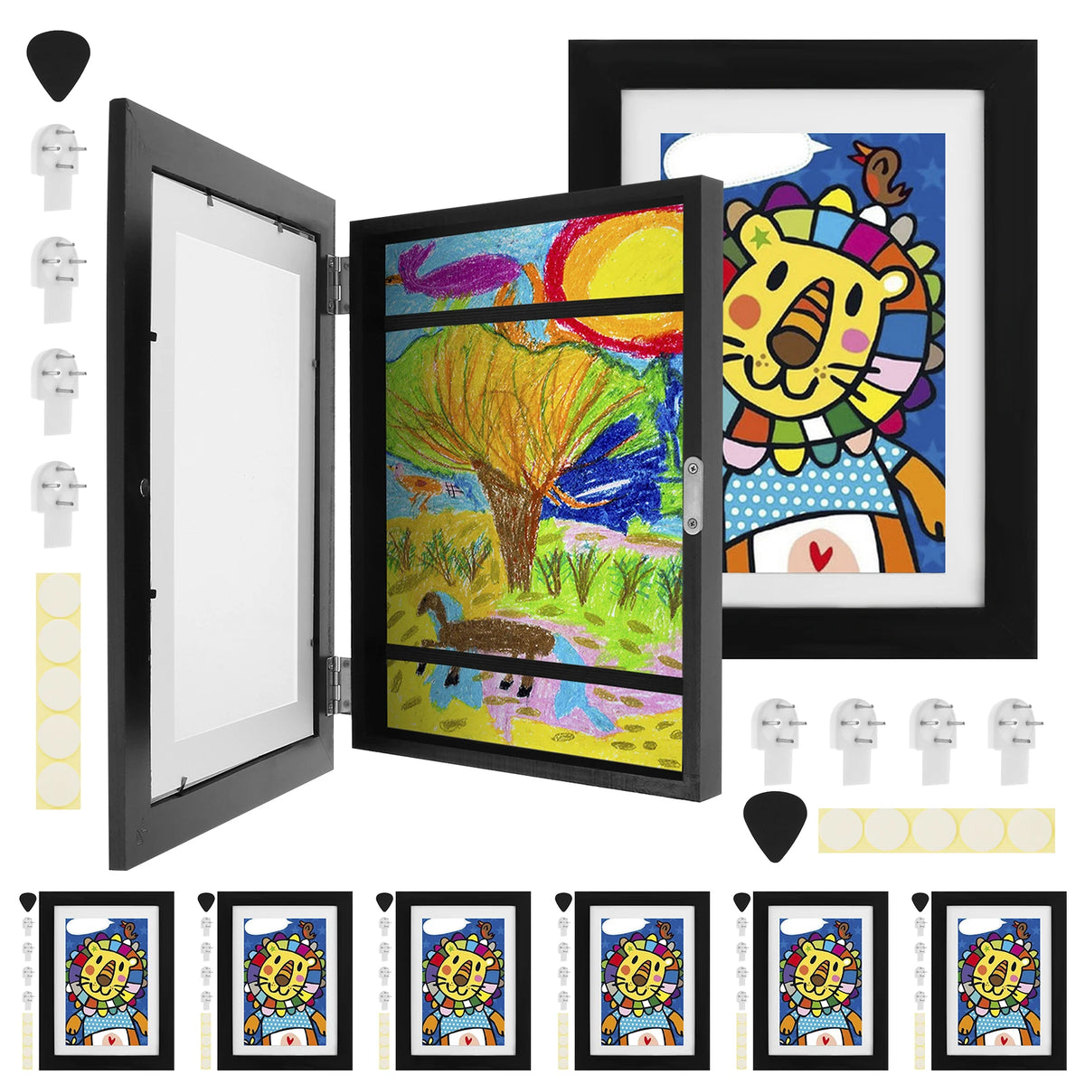 multi opening collage frame - product view 4