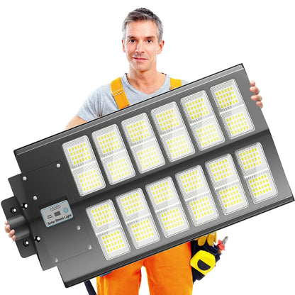 Solar LED Flood Light with Motion Sensor, Remote Control, 3 Brightness Modes and 12–18 Hour Use for Yard and Patio - product view 1