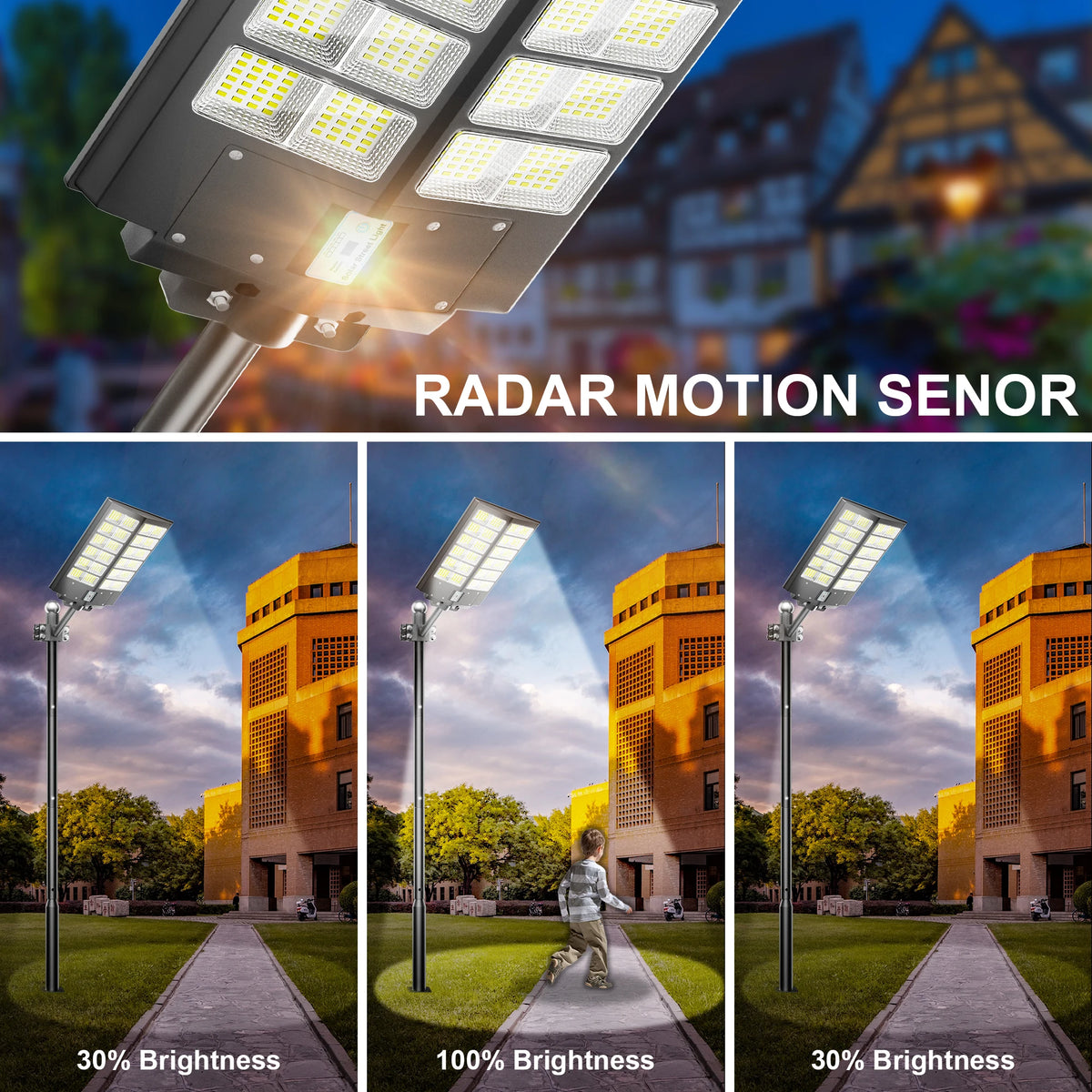 solar flood lights - product view 6
