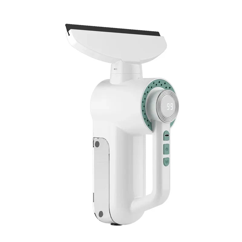 Cordless Window Vacuum Squeegee, Electric Rechargeable Glass Cleaner with Sponge Blade, Portable Tool in Black, Silver or White - product view 3