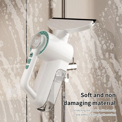 Cordless Window Vacuum Squeegee, Electric Rechargeable Glass Cleaner with Sponge Blade, Portable Tool in Black, Silver or White - product view 4
