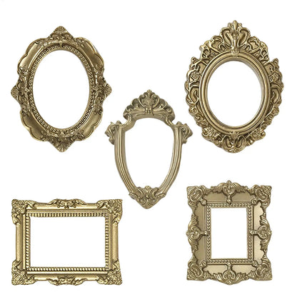 Mini Round Picture Frame, Classic Plastic Decorative Frame for Tabletop Displays and Creative Home Décor - product view 5