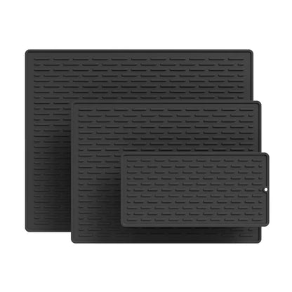 Silicone Dish Drying Mat, Non-Slip Heatproof Rectangle Countertop Protector, Multiple Sizes for Kitchen Use - product view 5