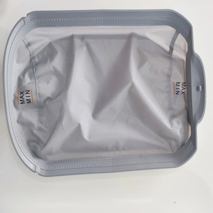 Cat Litter Box Accessory Mat, Soft Fabric Style, Plastic Construction, Grey Cat Toilet Accessory - product view 1