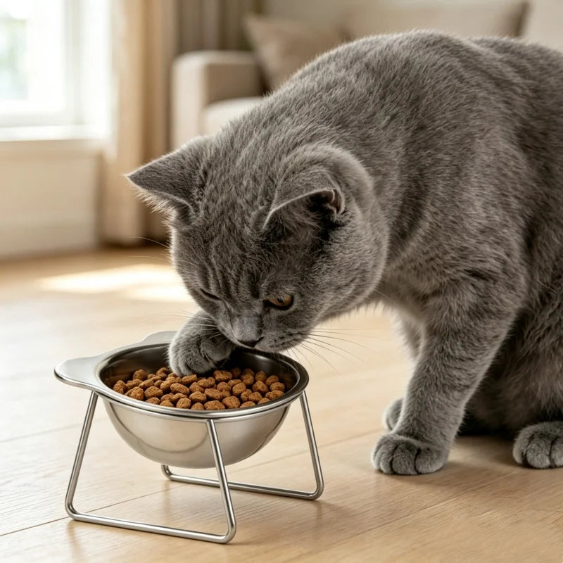 Tilted cat bowl, product view 2