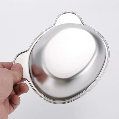 Tilted Stainless Steel Cat Bowl, 15° Angled Rounded Food and Water Dish with Removable Stand for Cats and Kittens - product view 5
