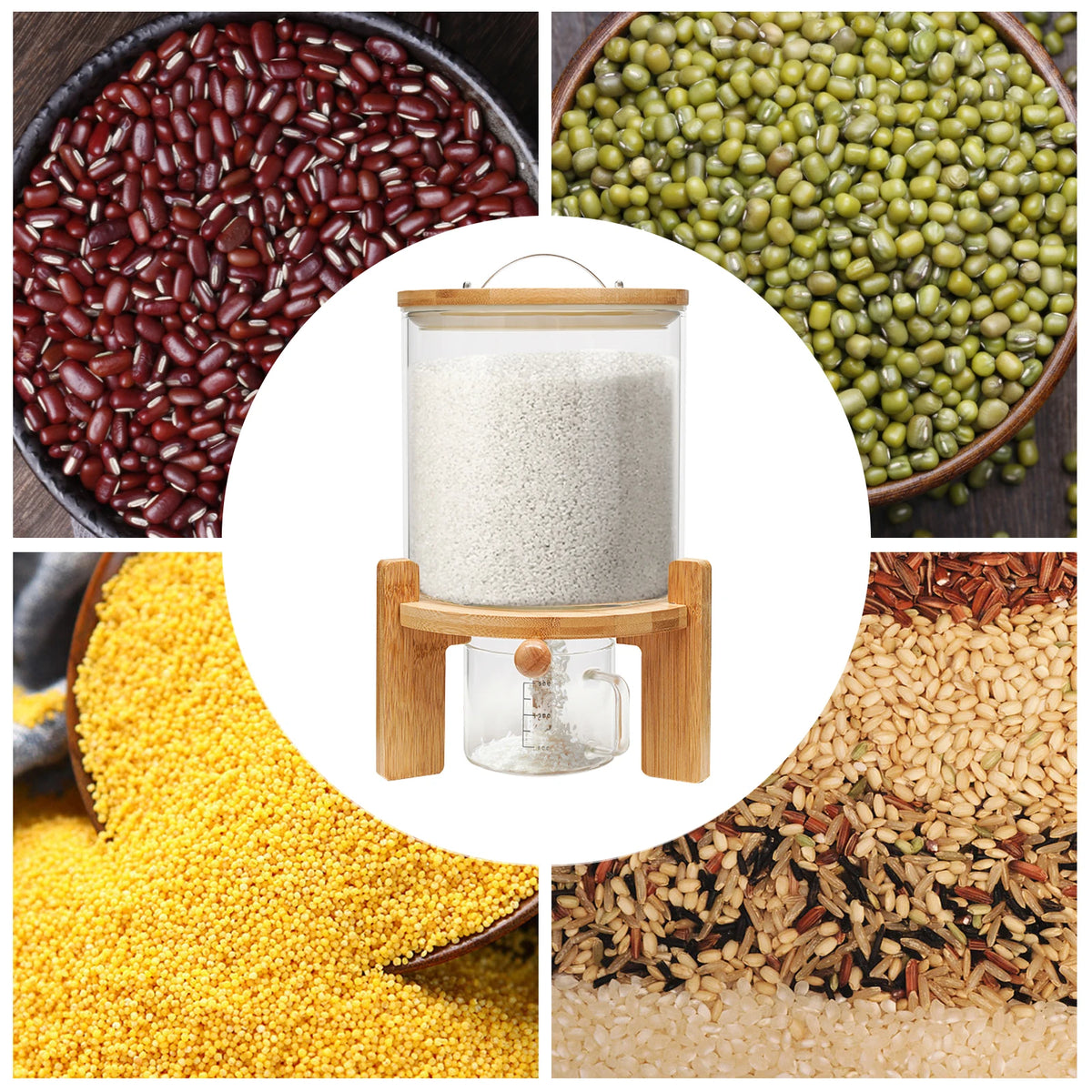 airtight cereal container - product view 2