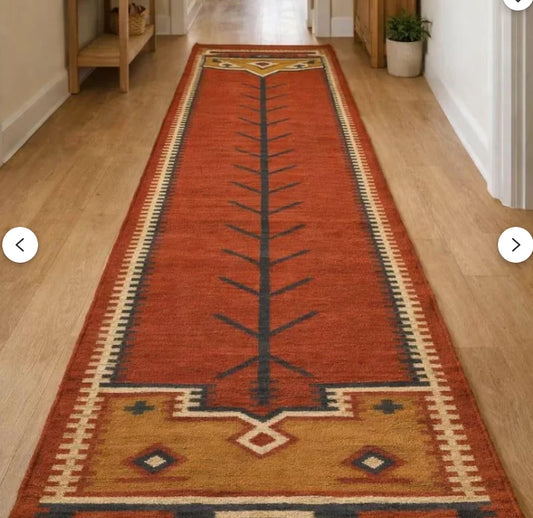 Cartoon Jute Rug Runner, Machine-Made Polyester Rectangle Mat with Rubber Backing for Bedroom, Bathroom, Hallway and Outdoor Décor - product view 1