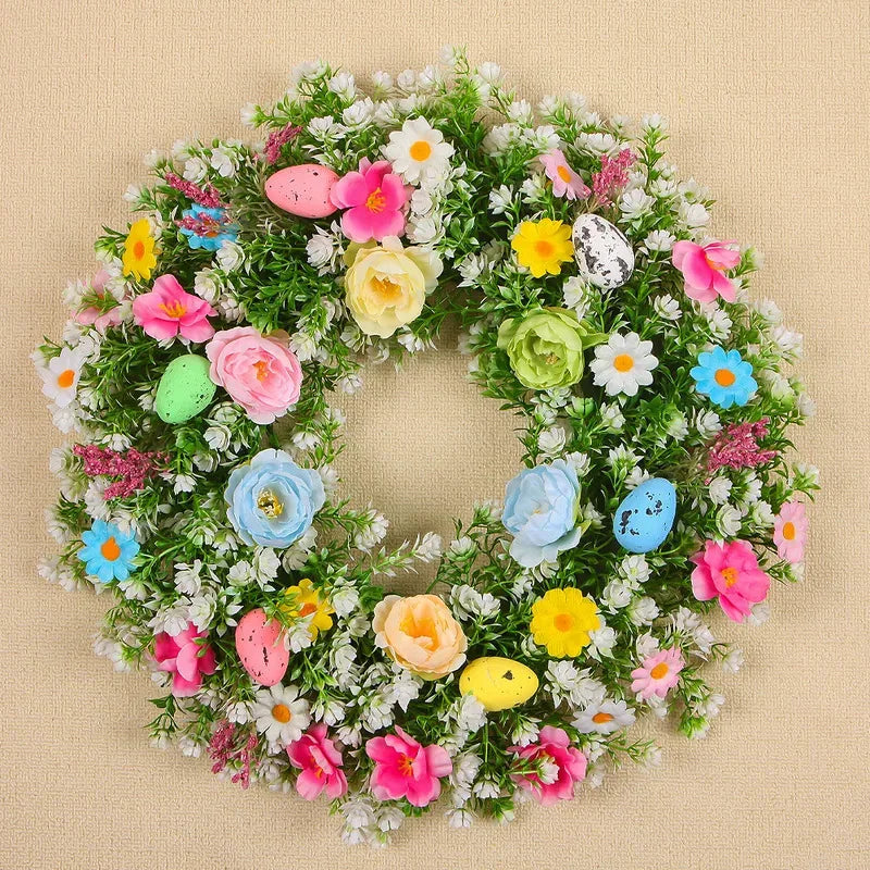 spring floral garland - product view 2