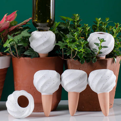 Terracotta Plant Watering Spikes, 210 ml Slow-Release Olla Globes for Indoor and Outdoor Pots, Available in 1, 2 or 4 Pieces - product view 6