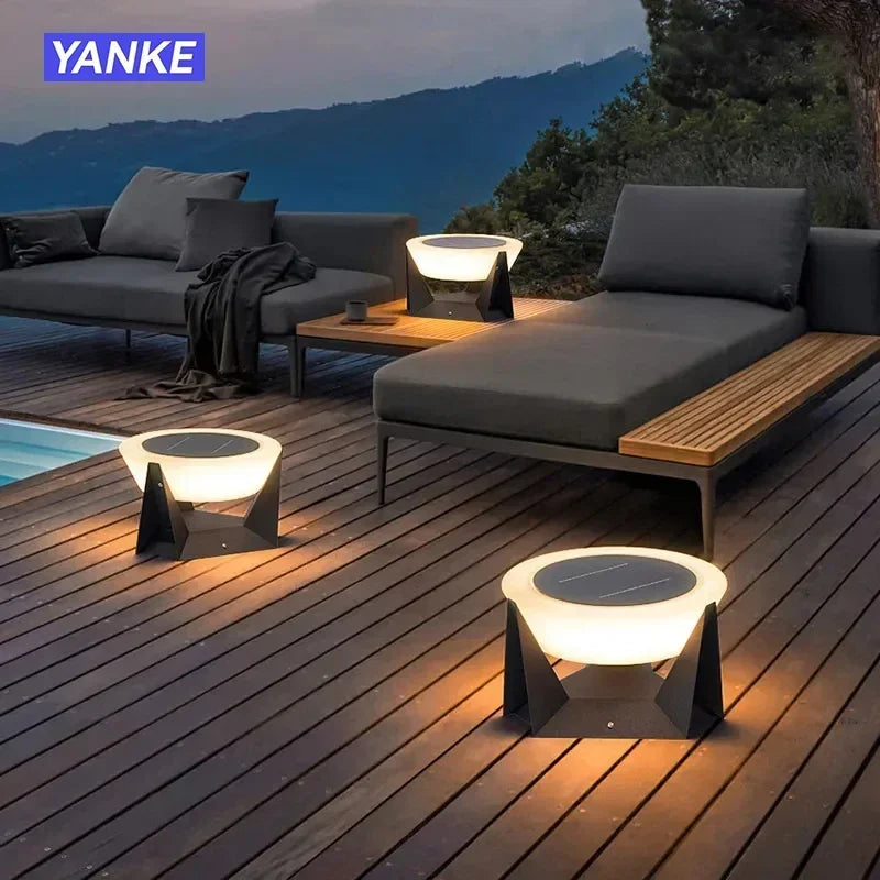 solar post cap light - product view 4