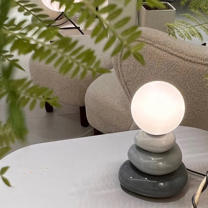 Ceramic LED Table Lamp, Modern Bedside Mood Light, DC Powered, 90-260V, Included Bulb, L Size for Bedroom or Desk - product view 4
