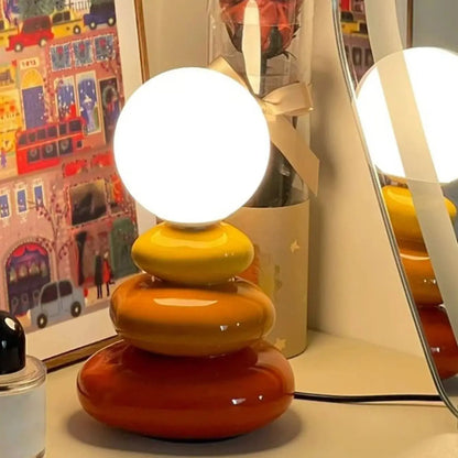 Ceramic LED Table Lamp, Modern Bedside Mood Light, DC Powered, 90-260V, Included Bulb, L Size for Bedroom or Desk - product view 6
