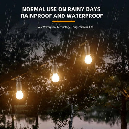 LED Lantern, USB Rechargeable Solar Camping Light, Warm Glow, Hanging Handle, 5V, 300mAh Battery, 8-Piece Set - product view 4