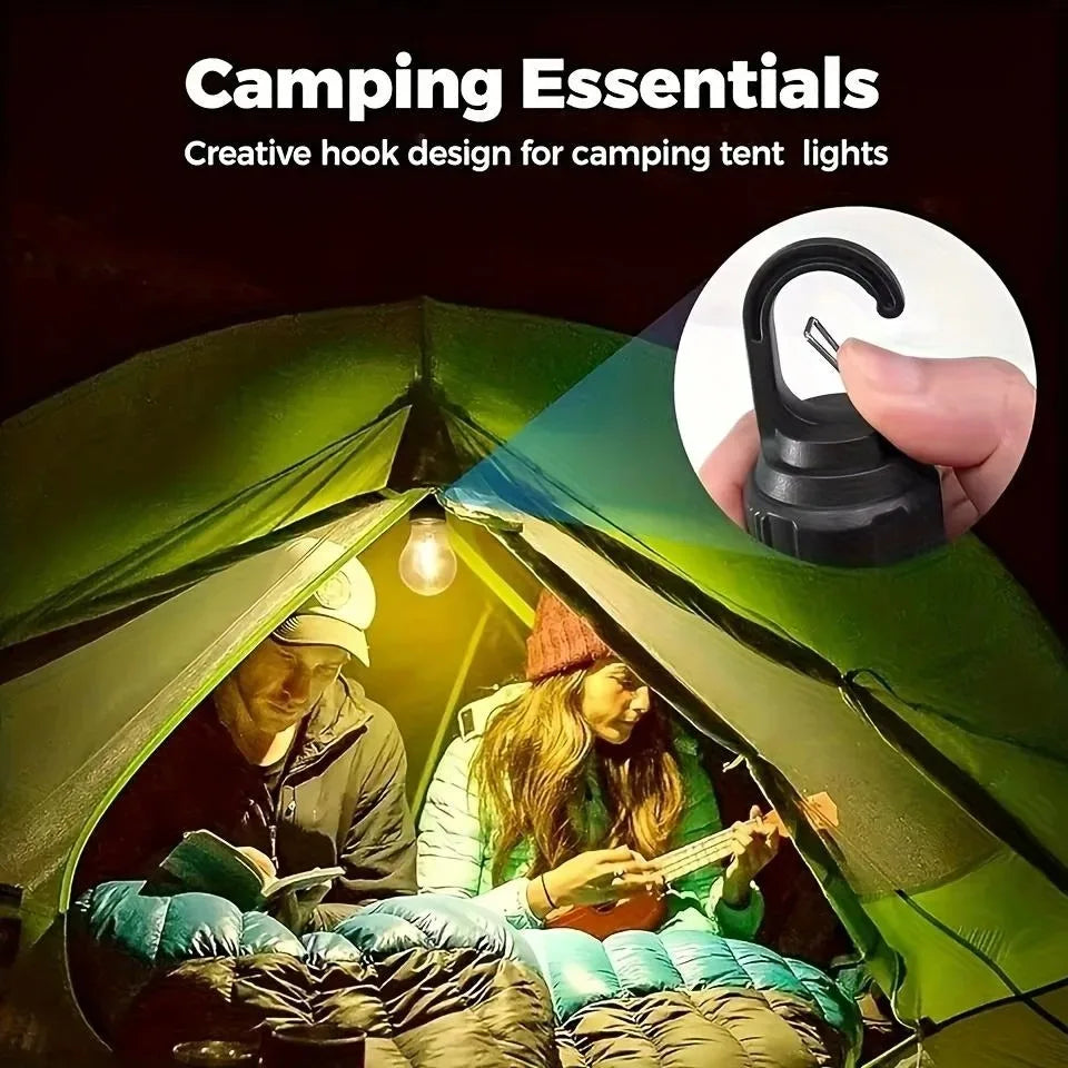 LED Lantern, USB Rechargeable Solar Camping Light, Warm Glow, Hanging Handle, 5V, 300mAh Battery, 8-Piece Set - product view 5