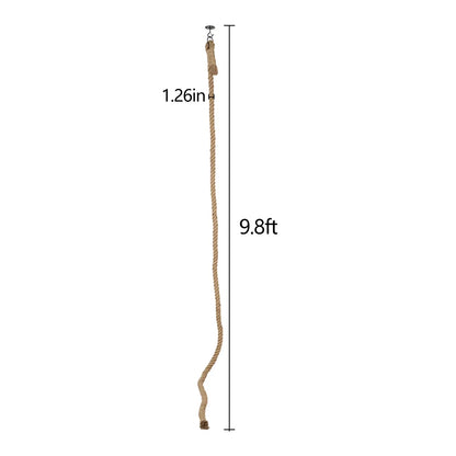 Cat Scratching Post Climbing Rope, SISAL, Ceiling or Wall Mount, Ring Hook, Wall Hook and Screws, 9.8 ft for Indoor Cats - product view 1