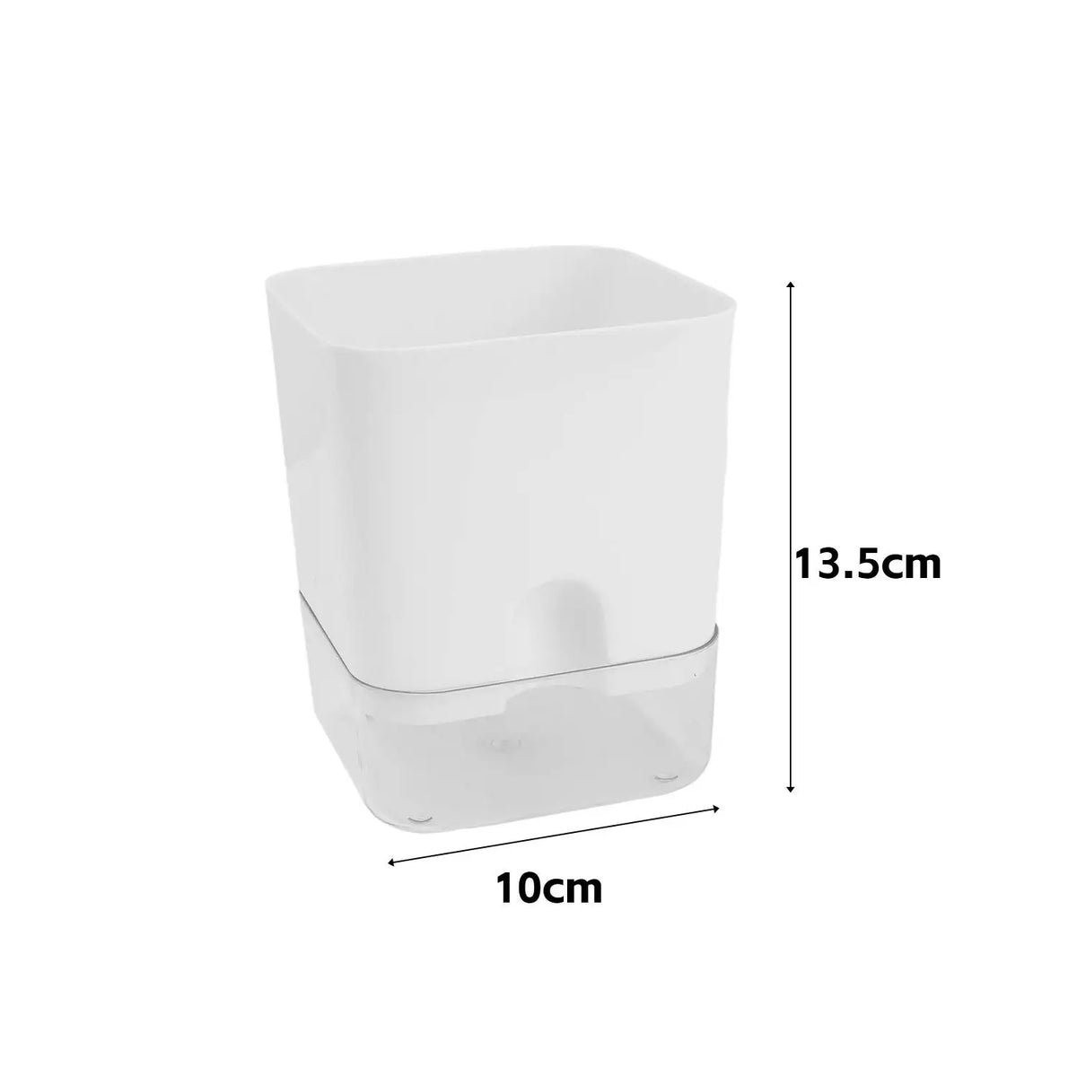 Self-Watering Flower Pot, Plastic Double-Layer Planter with Drainage Hole, S/M/L Sizes for Home Garden Plants - product view 1