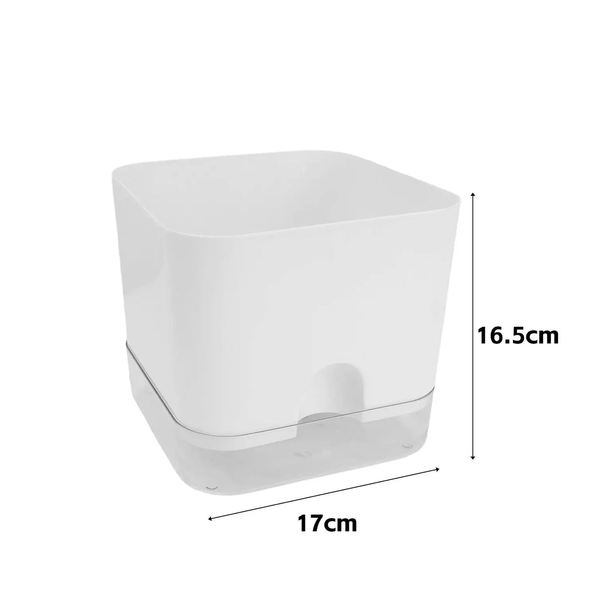 Self-Watering Flower Pot, Plastic Double-Layer Planter with Drainage Hole, S/M/L Sizes for Home Garden Plants - product view 2