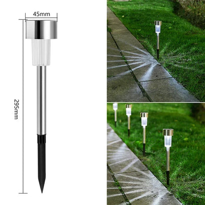 Solar Pathway Lights, Automatic Dusk Sensor Garden Lanterns, Water-Resistant ABS Landscape Lamps in White or Warm Light - product view 1