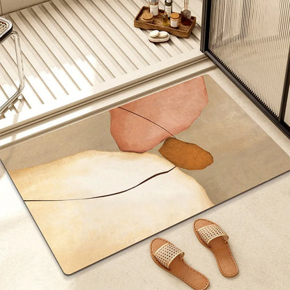 Handmade Scenic Entryway Rug, Anti-Slip Flannel Door Mat with PVC Bottom, Sponge and Six Sizes for Home - product view 5