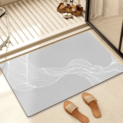 Handmade Scenic Entryway Rug, Anti-Slip Flannel Door Mat with PVC Bottom, Sponge and Six Sizes for Home - product view 6