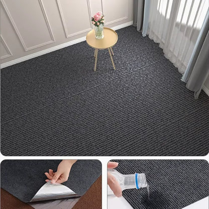 Self-Adhesive Kitchen Rug, 40 x 300 cm Polyester Floor Runner, Solid Color, Moisture-Resistant for Bathroom and Home - product view 2