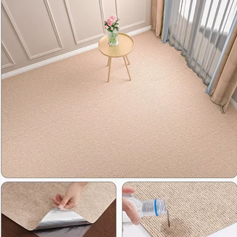 Self-Adhesive Kitchen Rug, 40 x 300 cm Polyester Floor Runner, Solid Color, Moisture-Resistant for Bathroom and Home - product view 5