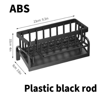 Pull-Out Pot Lid Organizer, Adjustable 8-Compartment Plastic Cabinet Rack for Pots, Pans and Lids, Kitchen Storage in Black, White or Grey - product view 1