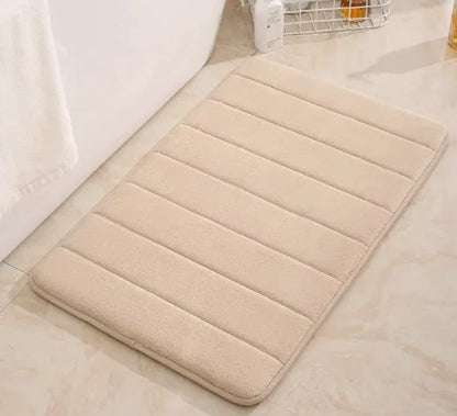 Memory Foam Bath Mat, Soft Absorbent Non-Slip Quick-Dry Shower Rug, Machine Washable Suede Finish in 7 Colors - product view 3