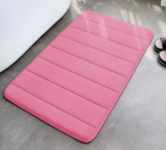 Memory Foam Bath Mat, Soft Absorbent Non-Slip Quick-Dry Shower Rug, Machine Washable Suede Finish in 7 Colors - product view 4