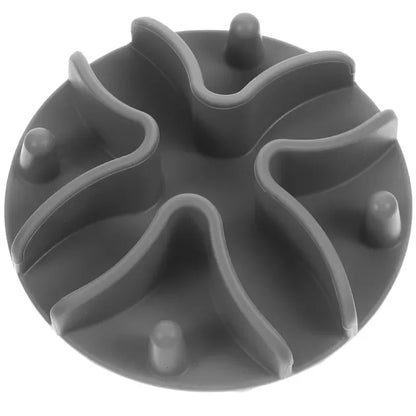Silicone Slow Feeder Dog Bowl Insert, Compact Round Feeding Aid, Grey, 10cm, 12cm or 14cm Sizes for Pets - product view 6