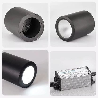 IP65 LED Outdoor Ceiling Spotlight, AC 90–260V Surface-Mounted Alloy Light, 7–40W, 3000K–6000K for Balconies - product view 5