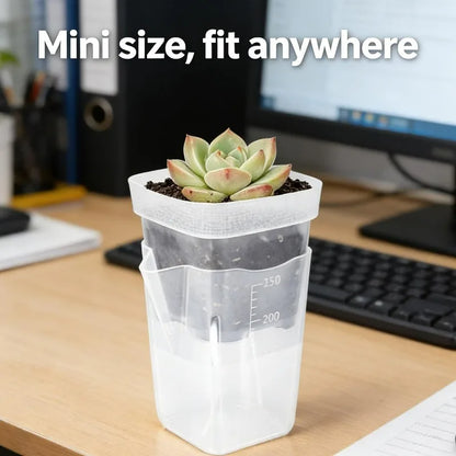 Self-Watering Seedling Box, Automatic Watering Nursery Pot, Round or Square Plastic Planter Insert, 1, 2 or 3 Pack - product view 6