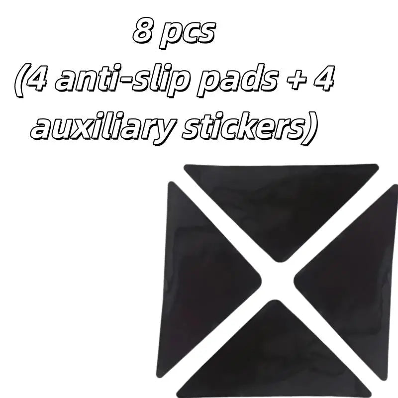 Non-Slip Rug Pads, Dual-Sided Grip, Washable Plastic Pads for Hardwood and Tile Floors, 8-Piece Set - product view 1