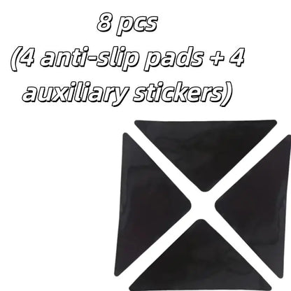 Non-Slip Rug Pads, Dual-Sided Grip, Washable Plastic Pads for Hardwood and Tile Floors, 8-Piece Set - product view 1