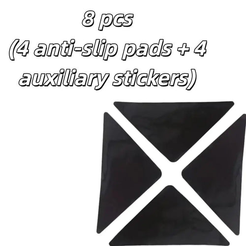 Non-Slip Rug Pads, Dual-Sided Grip, Washable Plastic Pads for Hardwood and Tile Floors, 8-Piece Set - product view 1