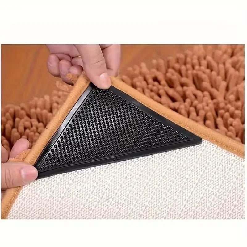 Non-Slip Rug Pads, Dual-Sided Grip, Washable Plastic Pads for Hardwood and Tile Floors, 8-Piece Set - product view 2