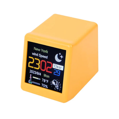WiFi Smart Weather Clock, 1.54-Inch 240×240 Display, Automatic Weather Updates, Photo Album, Type-C Desktop Display - product view 1