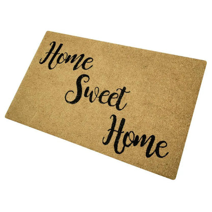 Home Sweet Home Floor Doormat, Anti-Slip Waterproof Rectangle Mat with Vinyl Backing, Machine-Made Design in Multiple Sizes - product view 3