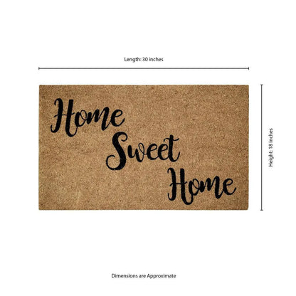 Home Sweet Home Floor Doormat, Anti-Slip Waterproof Rectangle Mat with Vinyl Backing, Machine-Made Design in Multiple Sizes - product view 5
