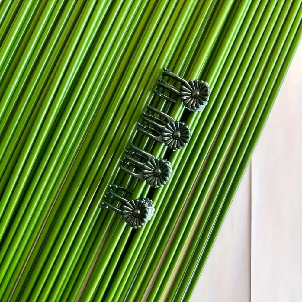 Plant Support Clips, 100-Piece Spring Buckle Set, Weather-Resistant PP Vine Clips for Orchids, Roses and Climbing Plants - product view 3