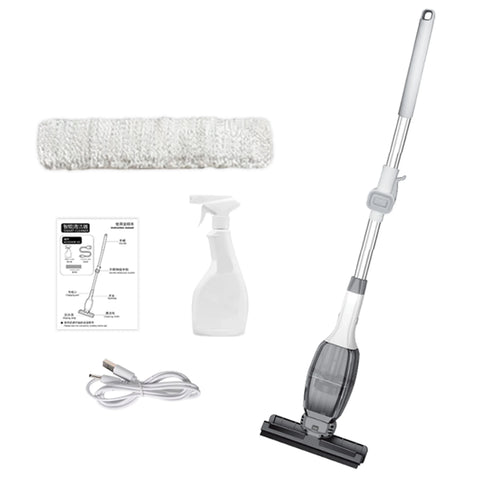 Electric Cordless Window Cleaner, Handheld Glass Vacuum With USB Rechargeable Wireless Design, Gray - product view 1