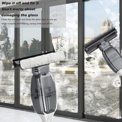 Electric Cordless Window Cleaner, Handheld Glass Vacuum With USB Rechargeable Wireless Design, Gray - product view 6