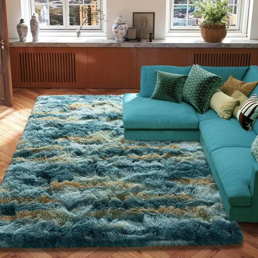 Soft Shag Rug, 1.7-Inch Plush High Pile, Memory Foam Layer, PVC Non-Slip Backing for Bedroom and Living Room - product view 3